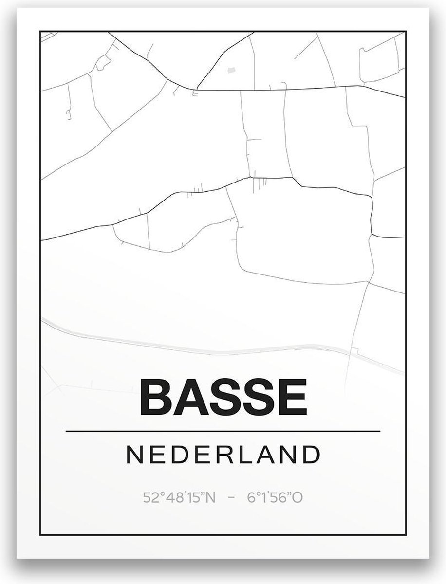 Poster/plattegrond BASSE - 30x40cm