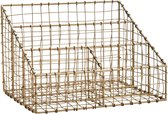 Madam Stoltz Opbergrek Brass Metaal 30,5 x 23,5 x 20,5