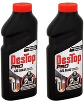 Destop Turbo - Ontstopper voor Afvoer en Riool - 1 Liter - Pak van 3  Flessen