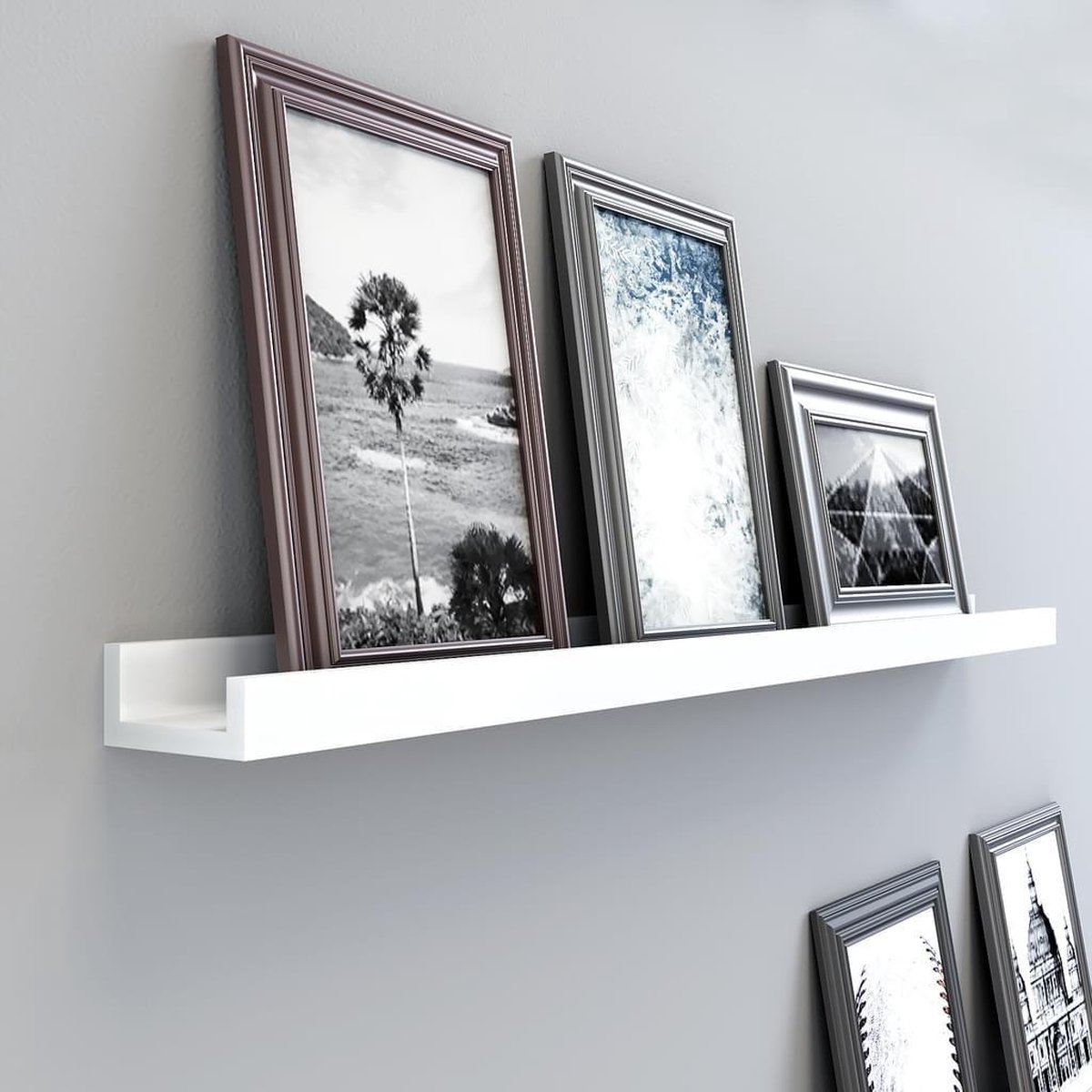 Wandplank, Zwevende Planken, Voor Fotolijsten En Boeken, 110 X 10 Cm
