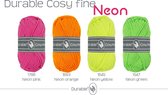 Durable Cosy fine Neon, 4 bollen van 50 gram