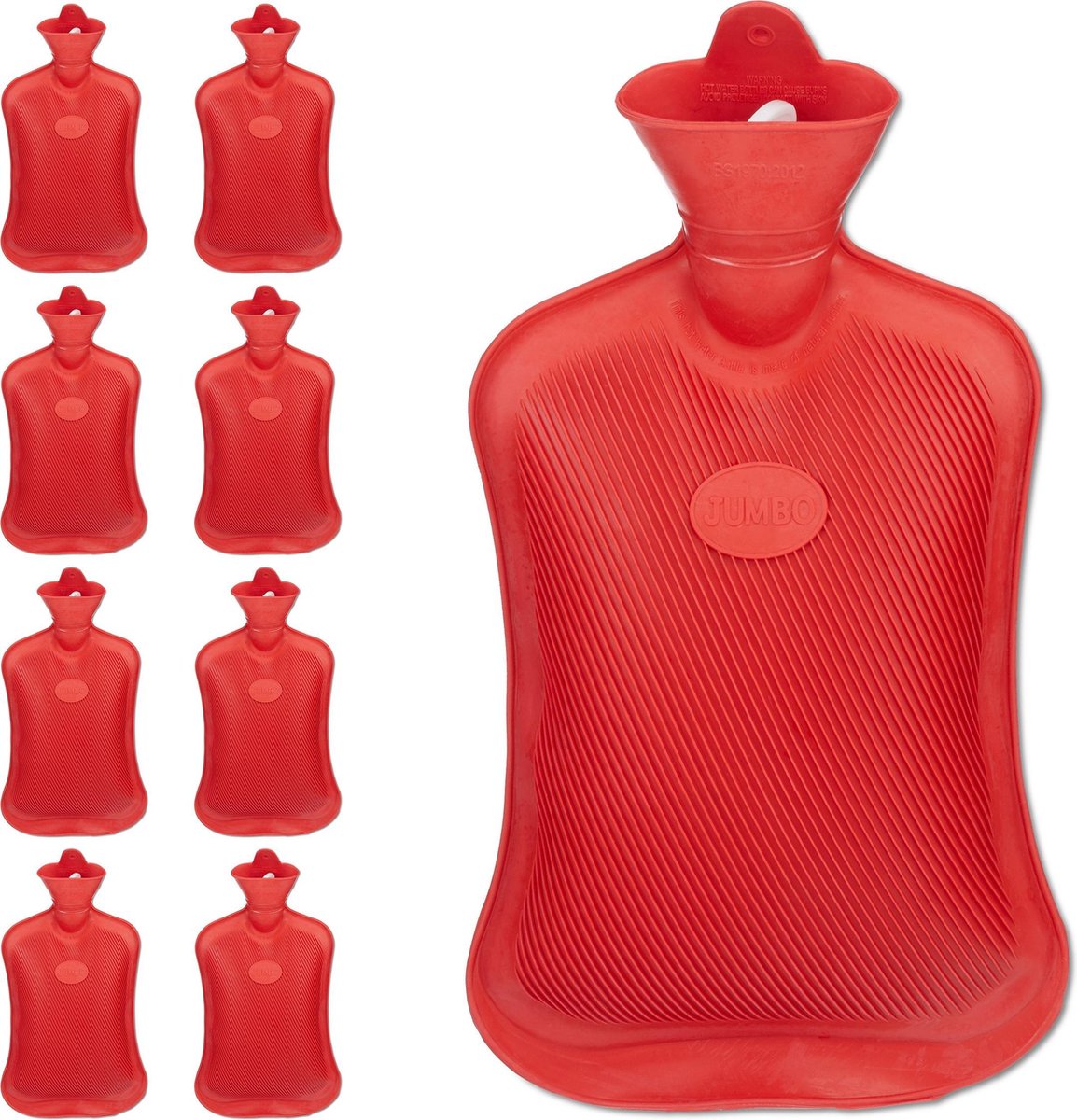 Goedkoopste 9x kruik 2 l - warmwaterkruik - warmtekruik - waterkuik - bedkruik - rubber
