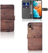 Smartphone Hoesje Huawei Y6 (2019) Book Style Case Old Wood