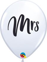 Qualatex - Ballonnen MRS Wit (25 stuks)