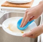 Duurzame siliconen schoonmaak spons - Schuurspons - Multifunctionele siliconen borstel - Keukenspons - Schoonmaakspons voor in de keuken - Dubbelzijdig - Universeel