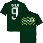 Nigeria Pattern Ighalo 9 Team T-Shirt - Groen - XXL