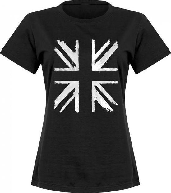 Glasto Banksy Union Dames T-Shirt - Zwart - S