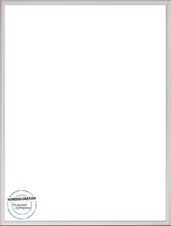 Homedecoration Almelo - Cadre photo - Format photo - 74 x 100 cm - Argent mat