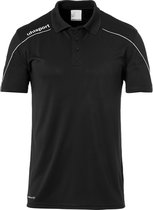 Uhlsport Stream 22 Polo Shirt Heren  Sportshirt - Maat L  - Mannen - zwart/wit
