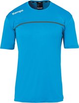 Kempa Emotion 2.0 Poly SS Shirt Heren  Sportshirt - Maat L  - Mannen - blauw/grijs