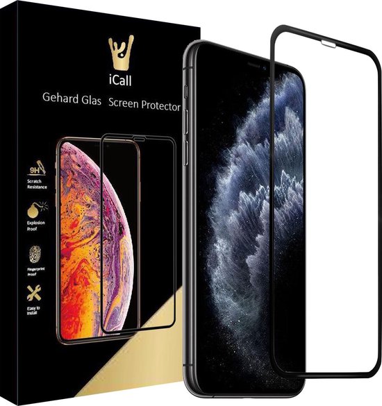 Foto: Screenprotector geschikt voor iphone 11 pro max tempered glass screen protector full screen