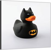 Dibond –Batman Badeend– 50x50cm Foto op Dibond;Aluminium (Wanddecoratie van metaal)