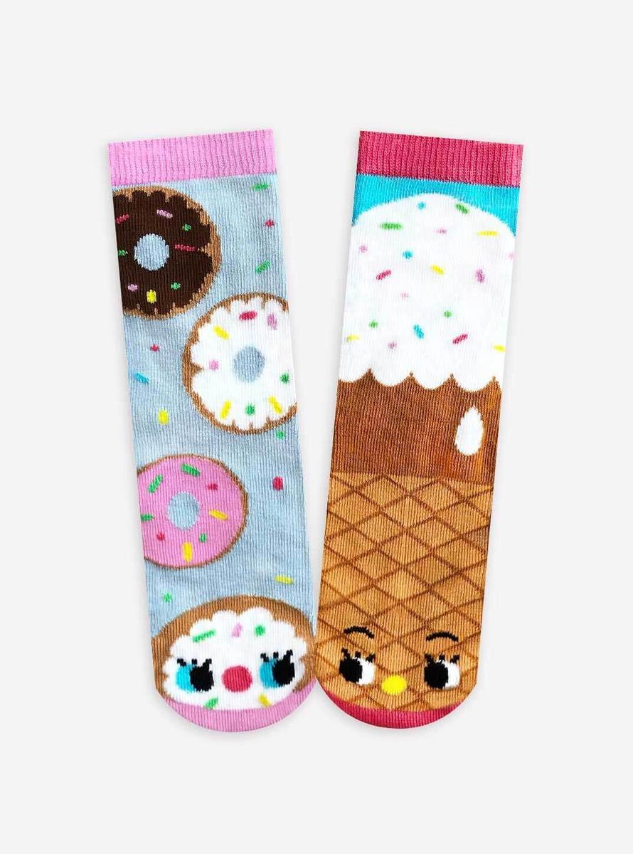 Donut & Ice Cream | artist series Crowded Teeth| (1-3 jaar) | Pals kindersokken
