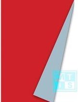 Inpakpapier Dessin 641805 Rood - ijsblauw- Breedte 70 cm - 100m lang
