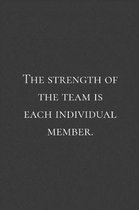 The strength of the team is each individual member.