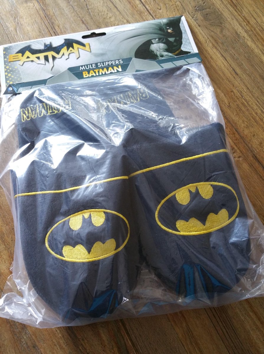 Scheiden Brouwerij Koninklijke familie Groovy Batman DC Comics instap pantoffels met anti slip | bol.com
