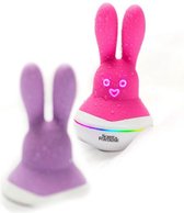 Lapin coquin 2 DISCO cerise- clitorisstimulator - vibrator voor vrouwen - bunny vibrator - USB oplaadbaar - splashproof - vibrator - clitorisvibrator