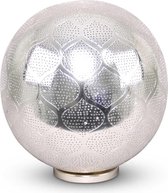 Oosterse Tafellamp Sana Zilver Ø 30 x 33cm