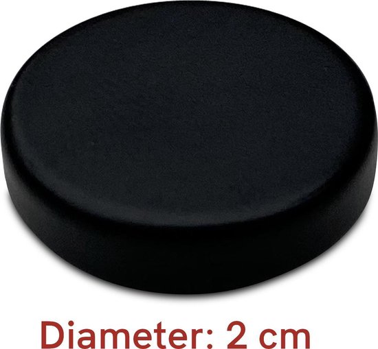 Aimants super puissants - Rond - 20 x 5 mm - 20 pièces | Noir