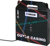 Union rol versnelling buitenkabel 4mm zwart (30m