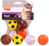 Cat toy sponge sport balls 4 pcs