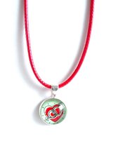 2 Love it Love N - Ketting - Gevlochten leer