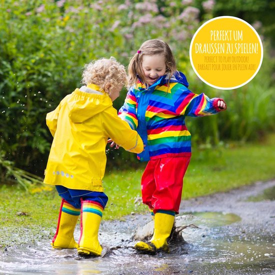 smileBaby - Regenbroek voor kinderen Waterdicht bretels en elastiek aan de... |