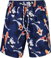Snapper Rock - UV Boardshorts voor jongens - Don't be Koy - Navyblauw - 86-92cm