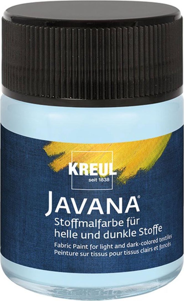Javana ijsblauwe textielverf 50ml – Voor licht en donker gekleurd textiel