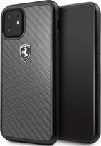 Ferrari SF Carbon Hard Case - Apple iPhone 11 (6.1'') - Zwart