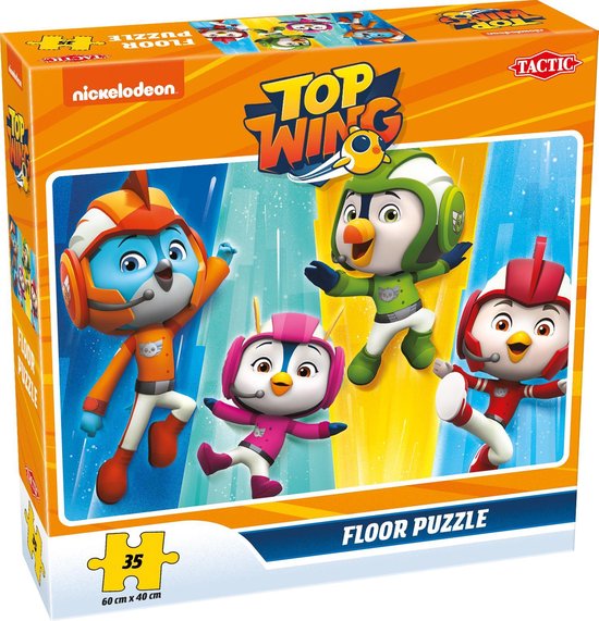 Doos van Top Wing vloerpuzzel met 35 stukjes met de personages