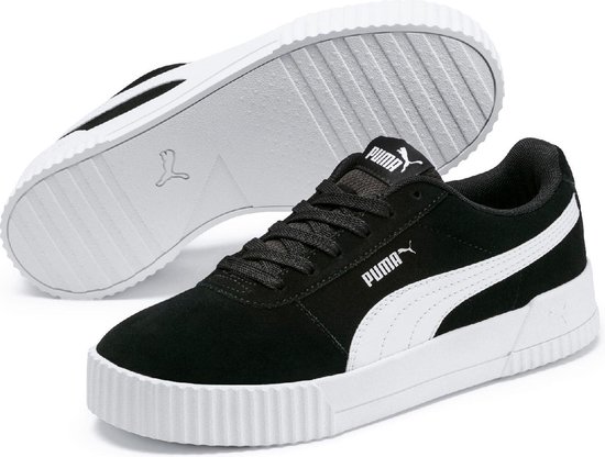 PUMA Carina Sneakers Dames - Puma Black-Puma Black-Puma Silver - Maat 38 |  bol.com