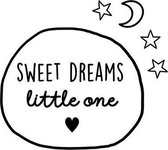 BrandLux Muursticker | Sweet dreams cirkle