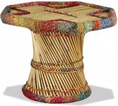 Salon tafel Bruin (Incl dienblad) Bamboo - woonkamer tafel - decoratie tafel - salontafel - wandtafel - Koffietafel