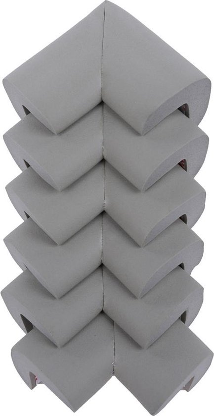Protections D'Angle De Table 12 Pièces - Forme T, Couleur Gris, Neuf
