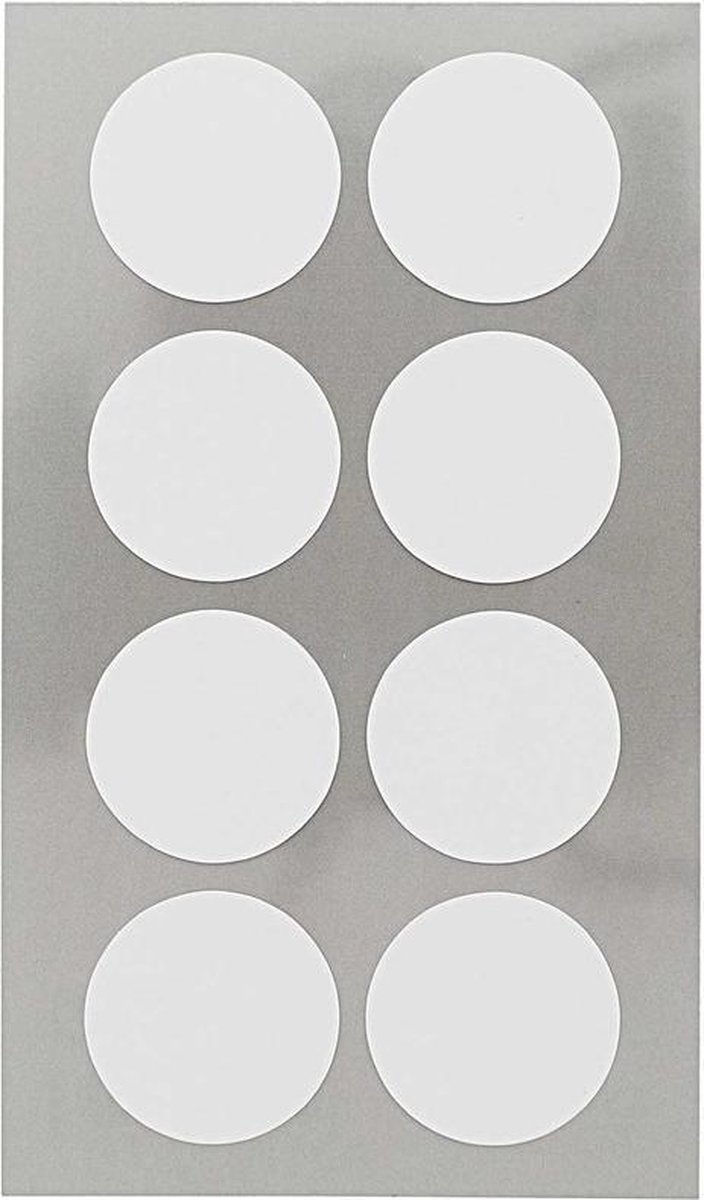 marketing speler Purper 32x Witte ronde sticker etiketten 25 mm - Kantoor/Home office stickers -  Paper... | bol.com