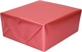 Luxe inpakpapier/cadeaupapier fuchsia roze zijdeglans 150 x 70 cm - Cadeauverpakking kadopapier
