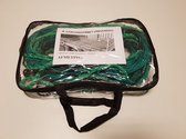 Aanhangernetten Universeel met ingeweven  Elastiekkoord - 1.40 m x 2.50 m - groen - 2.5 mm Draaddikte