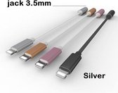 8 pins voor IOS 12 Jack oortelefoonadapter voor iPhone 7 8 Plus X XS Max tot 3,5 mm zilver