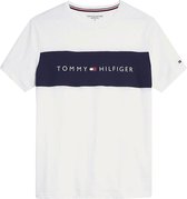 Tommy Hilfiger Sportshirt - Maat XL  - Mannen - wit/navy