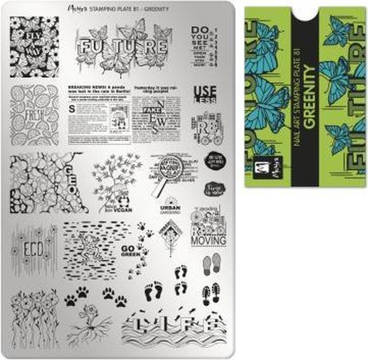 Goedkoopste Moyra Nail art Stamping Plate 81
