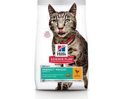 Hill's Feline Adult Perfect Weight Kip - Kattenvoer - 7 kg
