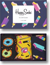 Happy Socks - Unisex 3-Pack Sweets Gift Box - Sokken - Maat 36-40