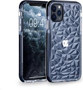 iPhone 11 Pro Max Hoesje - Crystal Back Cover - Zwart