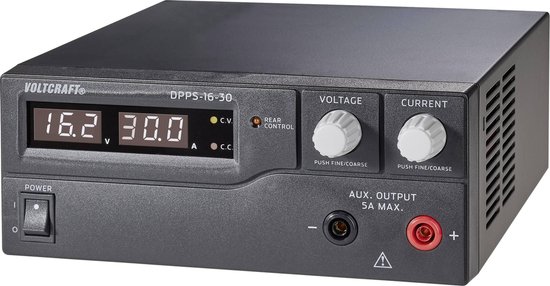 VOLTCRAFT DPPS-16-30 Labvoeding, regelbaar Kalibratie (ISO) 1 - 16 V/DC