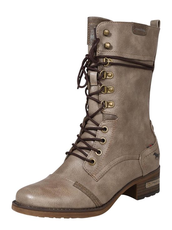 Taupe Mustang Korte Laarzen Dames 36 | bol.com