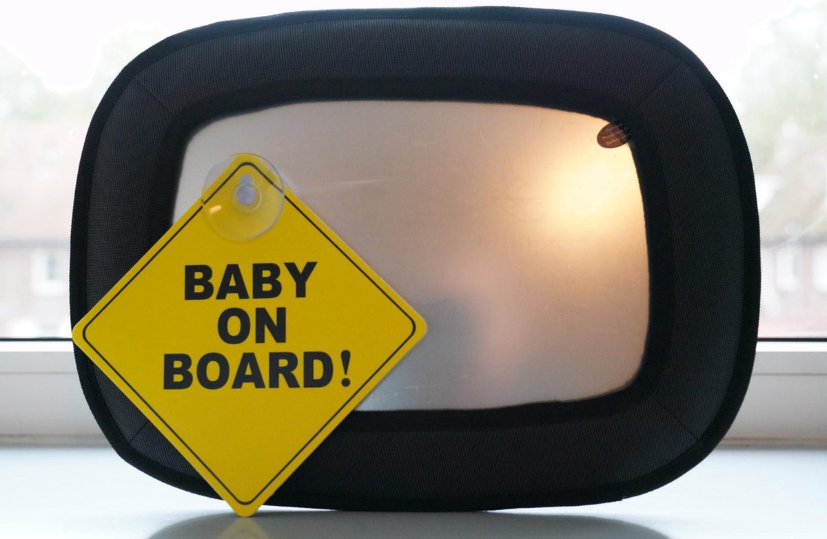 Verstelbare baby monitor spiegel voor in de auto inclusief Baby