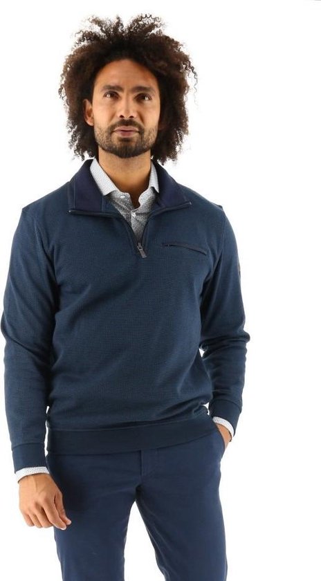 Meantime sweatshirt regular fit blauw, maat L | bol.com
