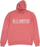 OU LE WAPPEUR STREEP DARKROSE HOODIE