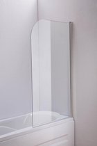 Clp Douchewand voor badkuipen - Helder glas 140 cm x 80 cm